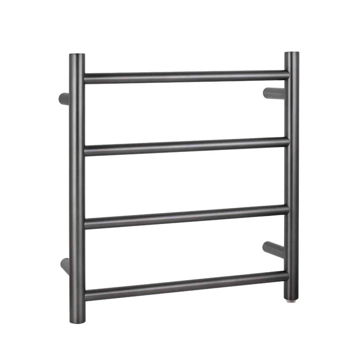 Round Chrome Electric Heated Towel Rack 4 Bars