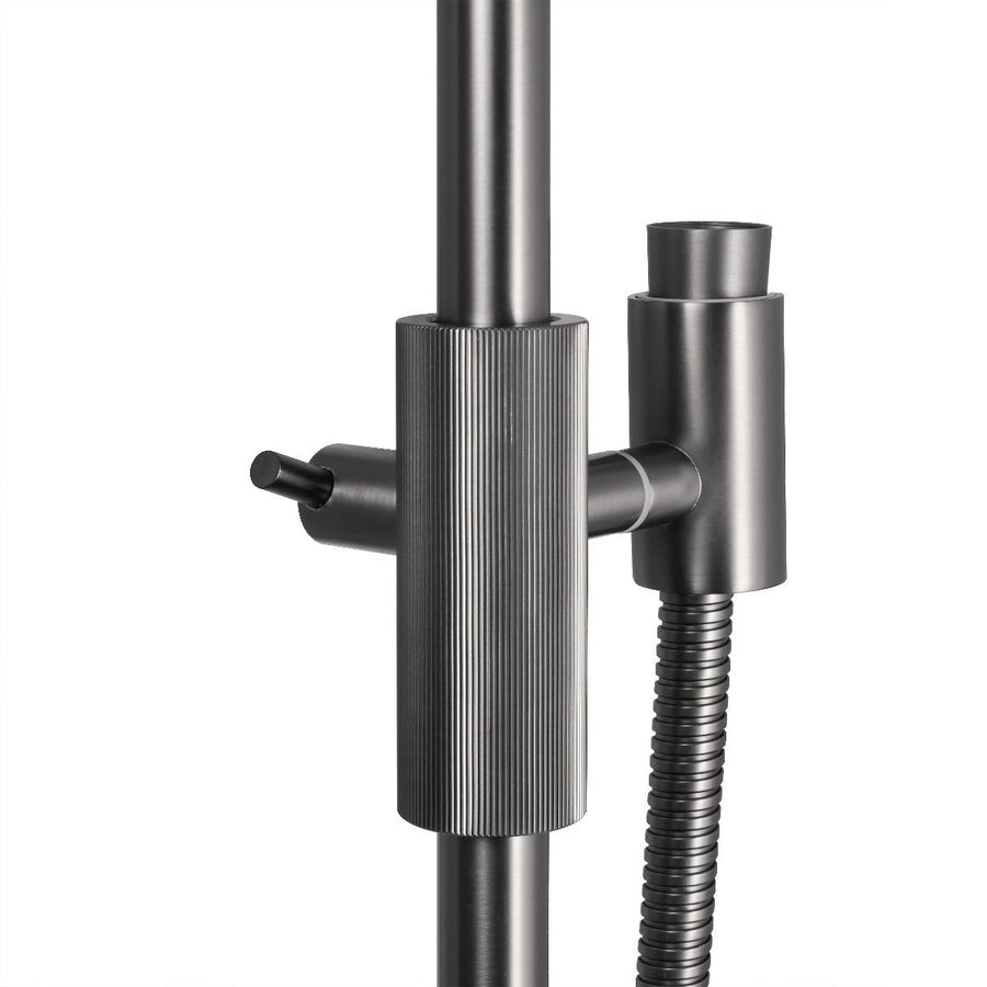 CADDENCE Series Shower Rail without Handheld Shower - in 3 color finishes 