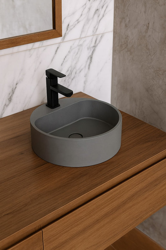 BURANO Round Concrete Basin- 5 Color's Available