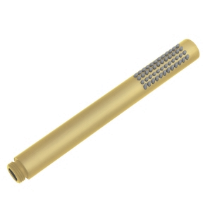 Round Single Function Brushed Brass Handheld Shower