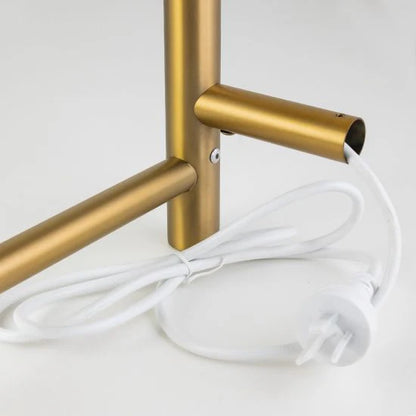 Round Chrome Electric Heated Towel Rack 4 Bars