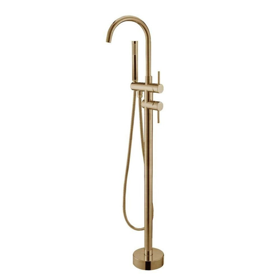 Round Freestanding Bath Mixer With Handheld Shower (In 5 Colours) 