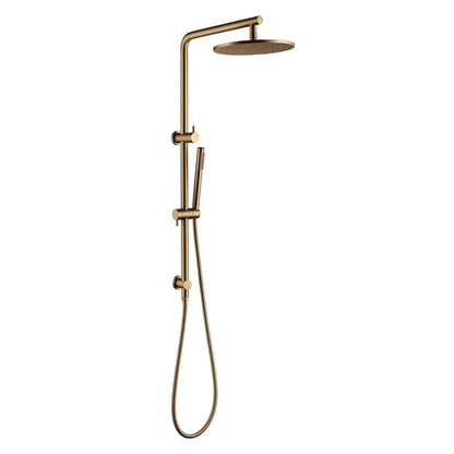 Round Shower Station Top Water Inlet - Right Angel - in 3 finishes 