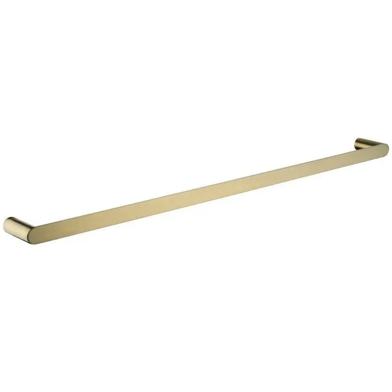 RUSHY Brushed Brass Single Towel Rail - 600mm , 800mm 