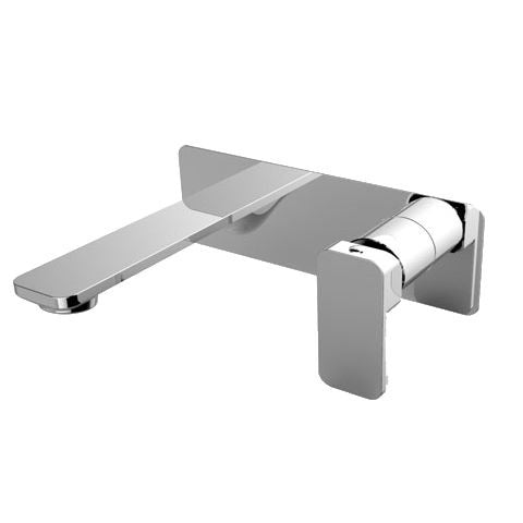 IVANO Series Bathtub/Basin Wall Mixer With Spout - in Chrome and Black