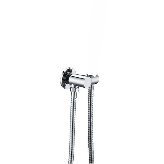 Round Chrome or Matte Black Hand held Shower Bracket Holder