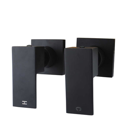 BLAZE Shower Wall Taps in Chrome and Matte Black 