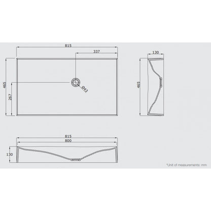 Sternhagen DUNE Above Counter Basin White or Black Glossy Bathroom Basin Sani-Quartz Composite Hight-End