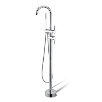 Round Freestanding Bath Mixer With Handheld Shower (In 5 Colours)