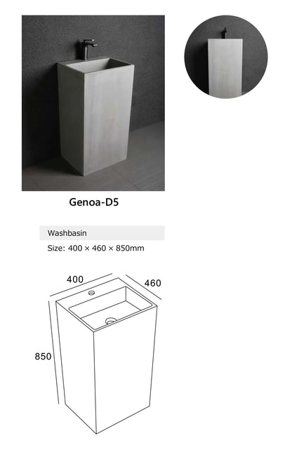 GENOA Freestanding Concrete Basin