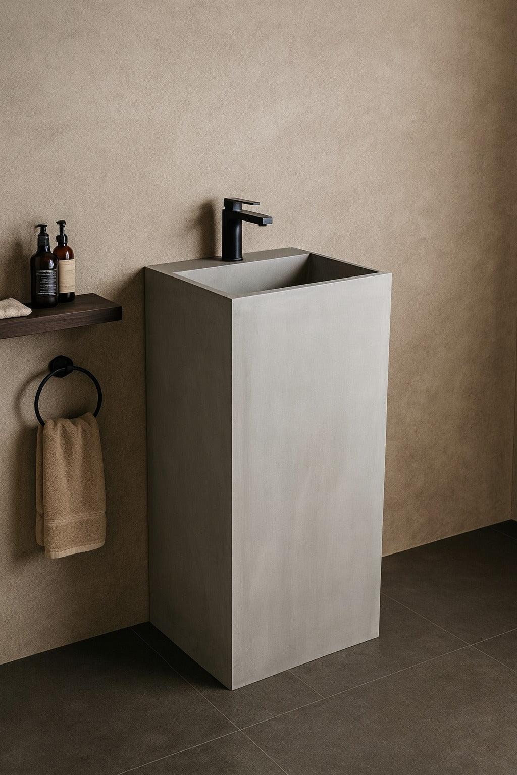 GENOA Freestanding Concrete Basin