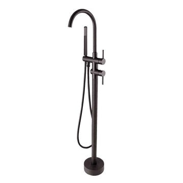 Round Freestanding Bath Mixer With Handheld Shower (In 5 Colours) 