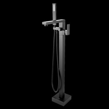 Square Freestanding Bath Mixer With Handheld Shower (In 4 Colours) 
