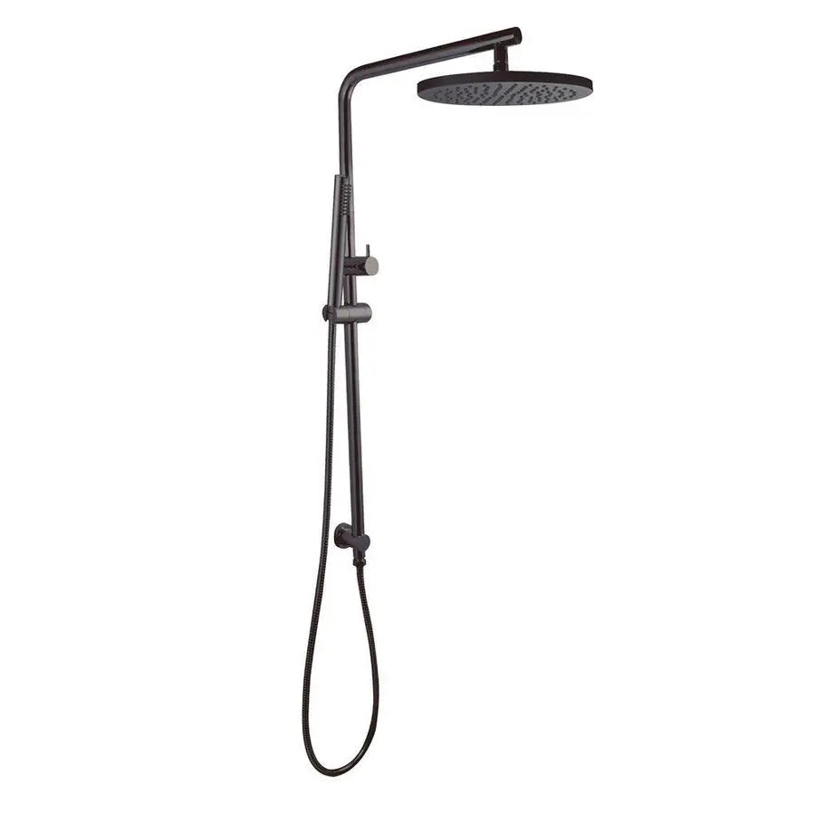 Round Shower Station Top Water Inlet - Right Angel - in 3 finishes 