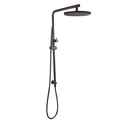 Round Shower Station Top Water Inlet - Right Angel - in 3 finishes