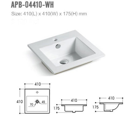 Grace Semi Inset Ceramic Basin