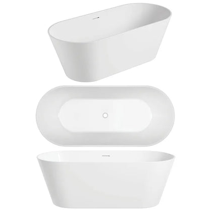 NAVA Free Standing Overflow Bath Tub - Available in 3 Sizes