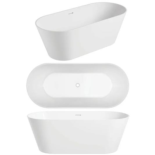 NAVA Free Standing Overflow Bath Tub - Available in 3 Sizes