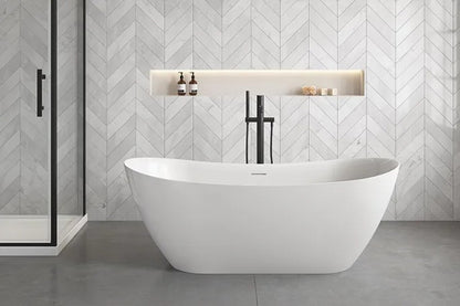 LUKA 1700 Free Standing Overflow Right Hand Bath Tub