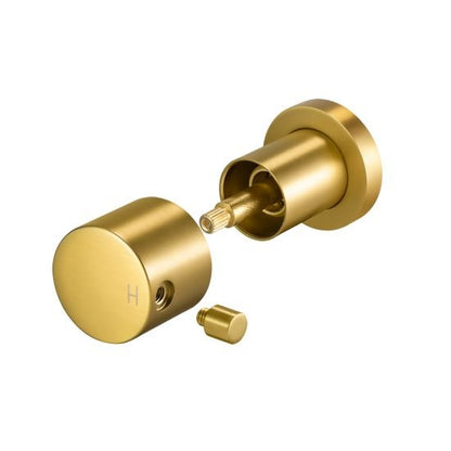 LUCID PIN Round Shower Wall Taps - Chrome, Matte Black, Brushed Brass 
