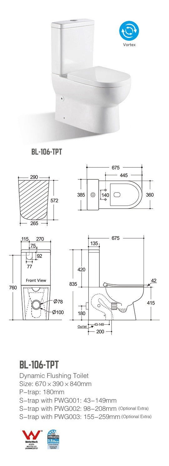 MODICA Back to Wall Toilet Suite