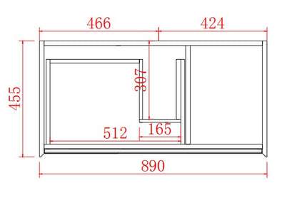 PETRA Wall Hung Vanity 600mm-1500mm