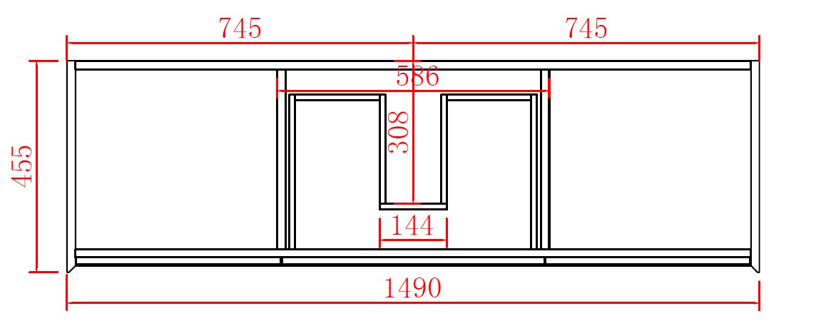 PETRA Wall Hung Vanity 600mm-1500mm