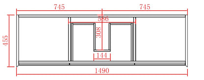 PETRA Wall Hung Vanity 600mm-1500mm