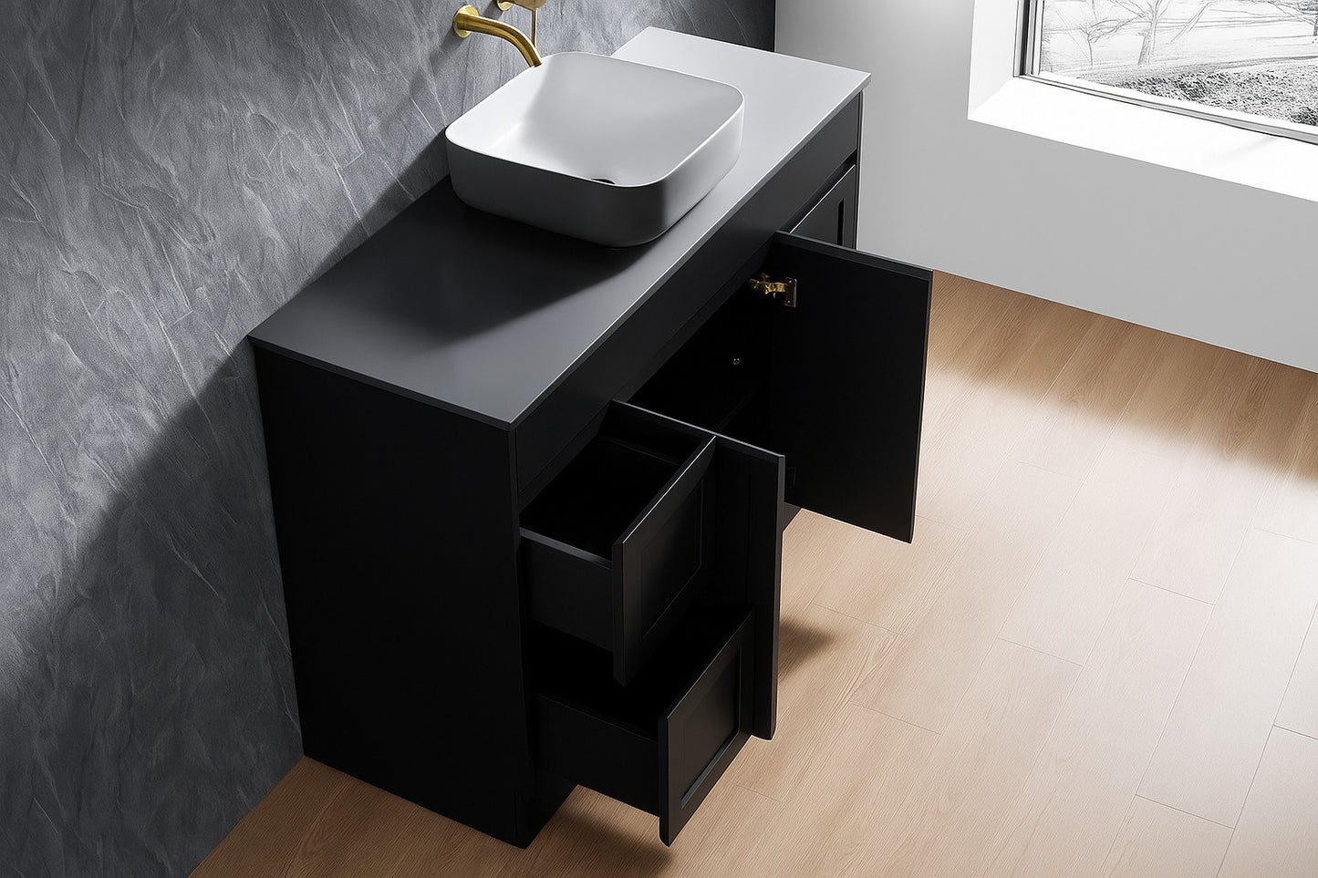 Quinn Freestanding Vanity 600mm-1800mm  Freestanding Vanity