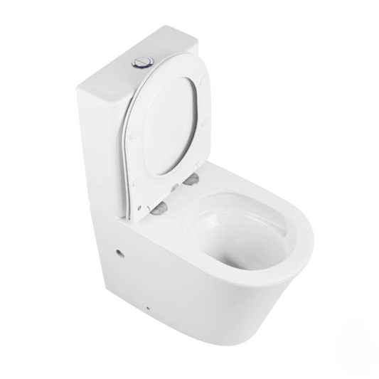 FLASH Rimless-Tornado Short Projection Nano Toilet Suite