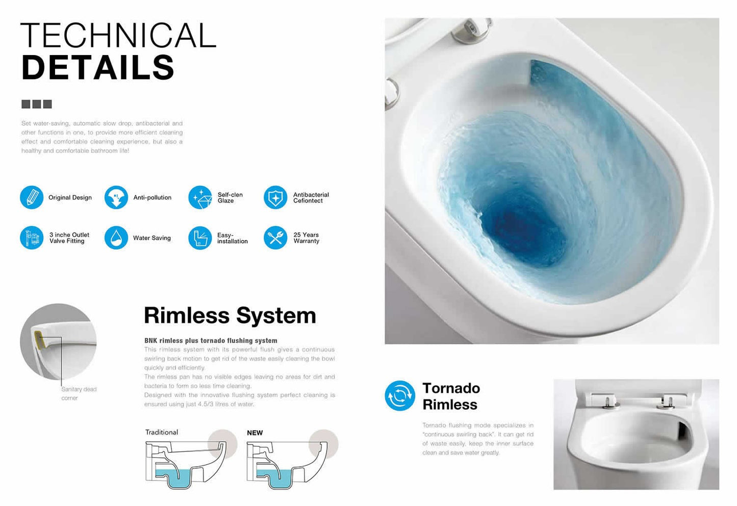 SPOLETO Back To Wall Toilet Suite