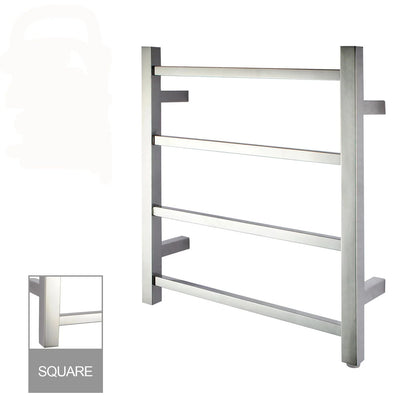 Square Electric Heated Towel Rack 4 Bars