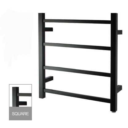 Square Electric Heated Towel Rack 4 Bars