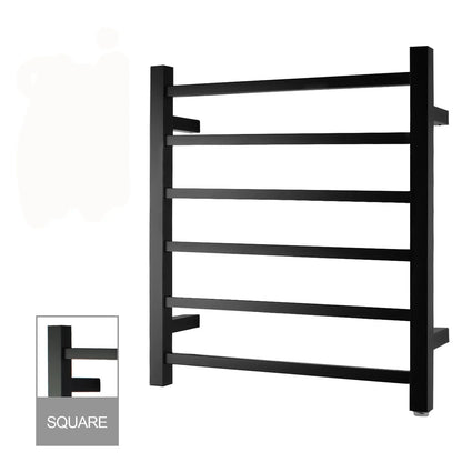 Square Electric Heated Towel Rack 6 Bars