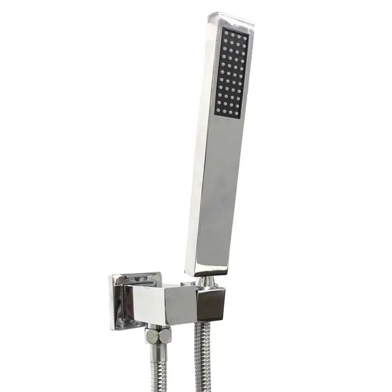 Square Hand Held Shower Set - in Chrome, Matte Black, Brushed Brass 