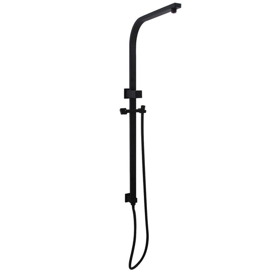Square Chrome or Matte Black Shower Station without Shower Head and Handheld Shower