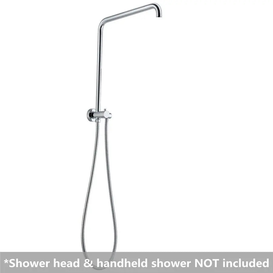 300mm Height Round Top Water Inlet Shower Rail 