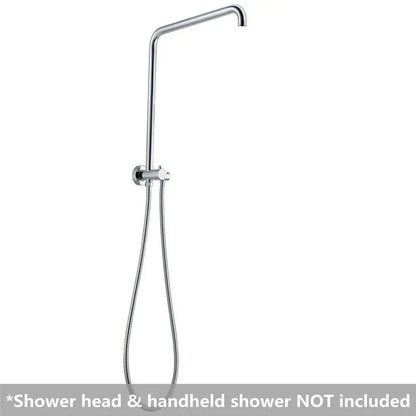 300mm Height Round Top Water Inlet Shower Rail 