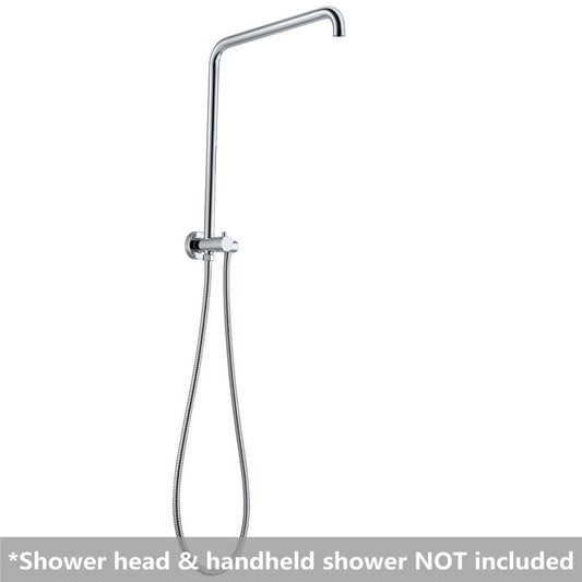 300mm Height Round Top Water Inlet Shower Rail