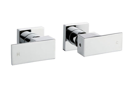 BLAZE Shower Wall Taps in Chrome and Matte Black 
